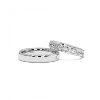 0.40ct diamond wedding rings