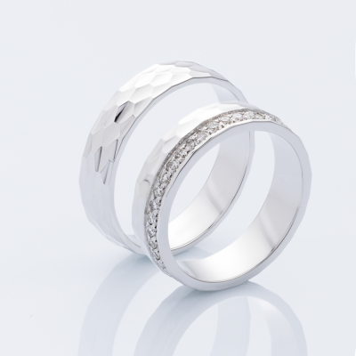 0.41 ct diamond wedding rings