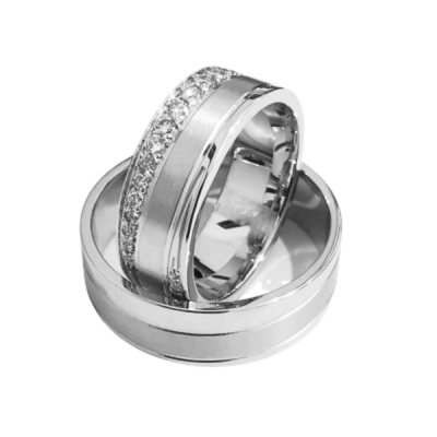 0.44 ct diamond wedding rings