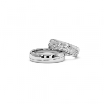 0.52ct diamond wedding rings