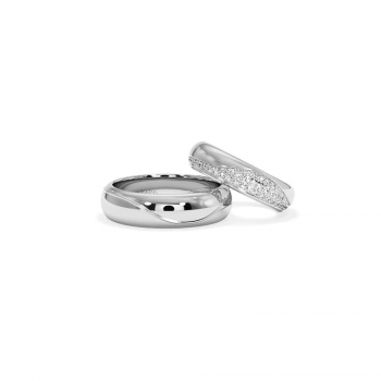 0.53ct diamond wedding rings