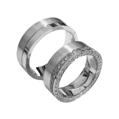 0.59 ct diamond wedding rings