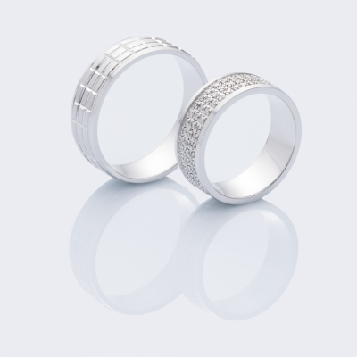 0.67 ct diamond wedding rings