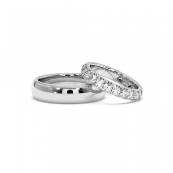 0.71 ct diamond wedding rings