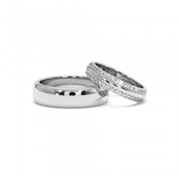 0.77 ct diamond wedding rings