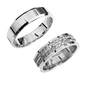 0.81 ct diamond wedding rings