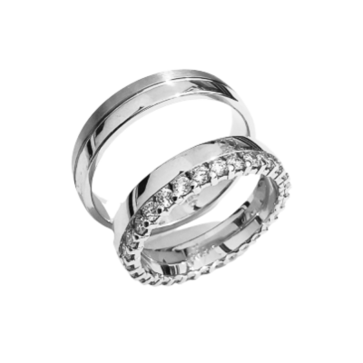 0.82 ct diamond wedding rings