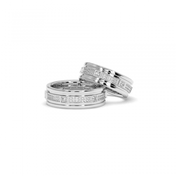 0.82ct diamond wedding rings