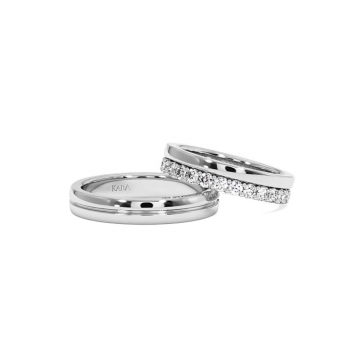 1.24ct diamond wedding rings