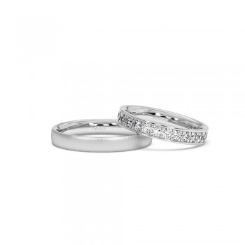 1.24ct diamond wedding rings