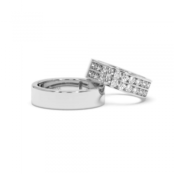 1.30ct diamond wedding rings