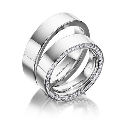 0.45ct white diamond wedding ring