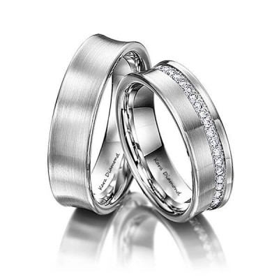 0.50ct white diamond wedding rings