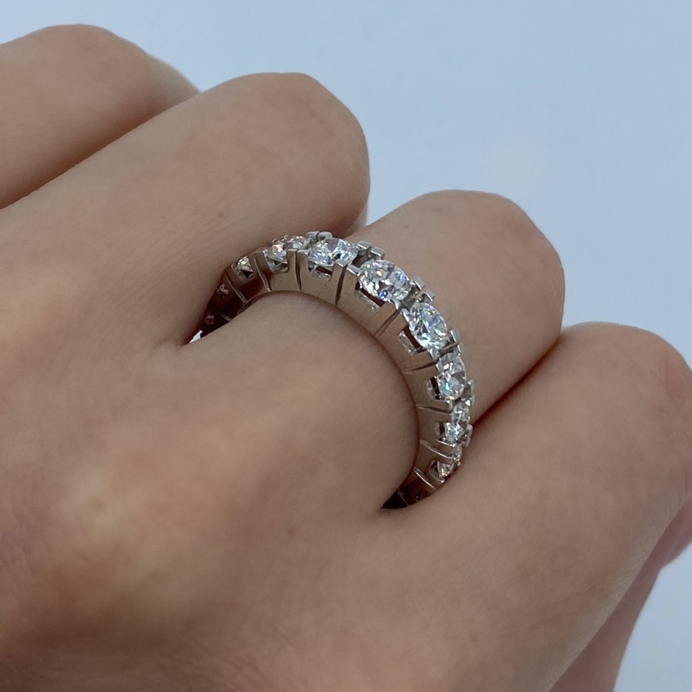 Eternity 2.08 ct diamond ring