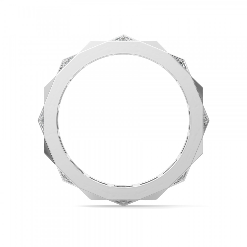 PIRAMID Eternity wedding ring with 0.23 ct diamond