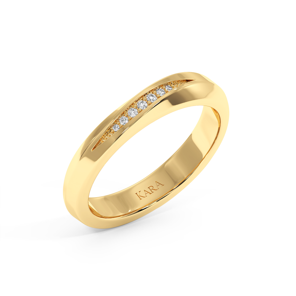 0.03ct diamond wedding rings