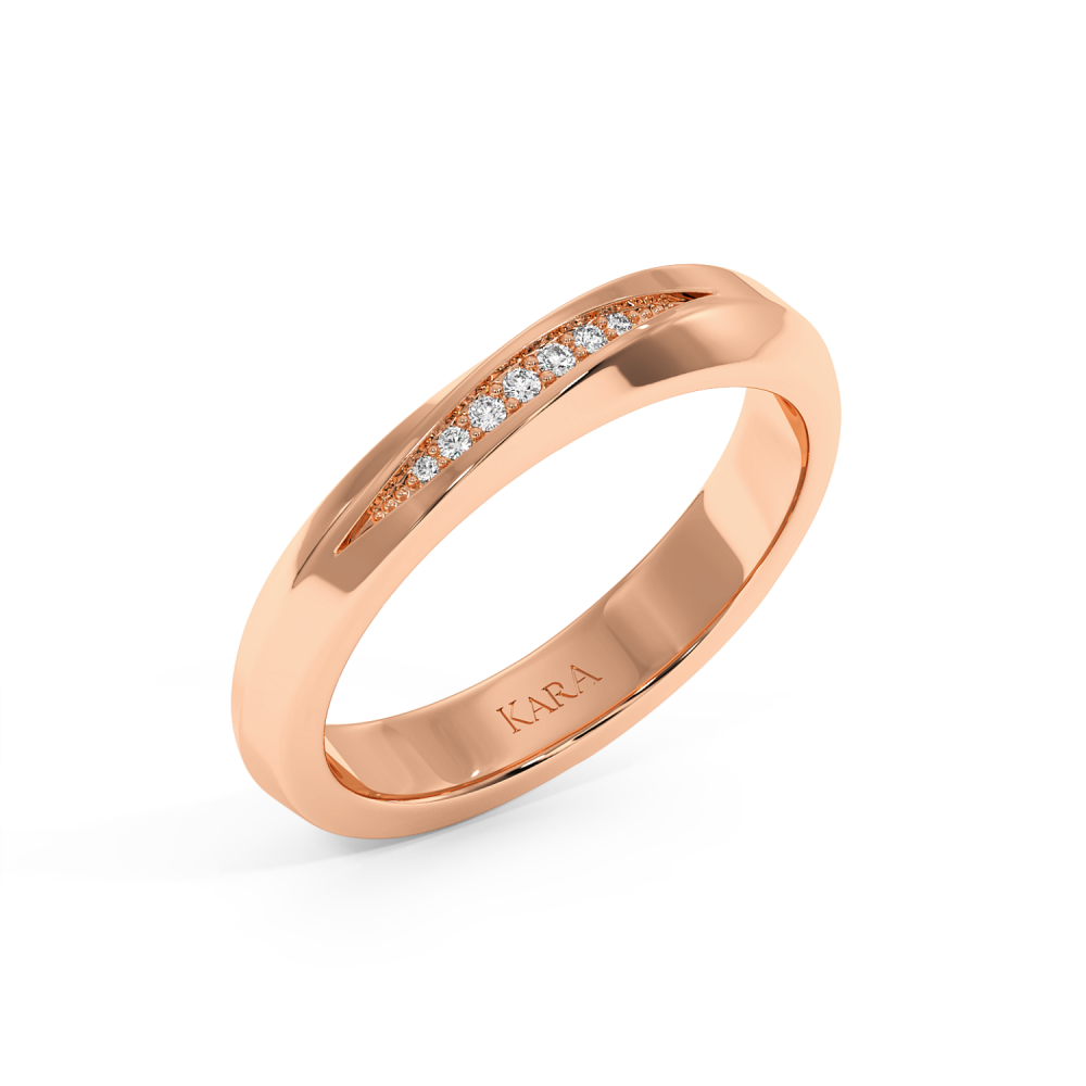 0.03ct diamond wedding rings