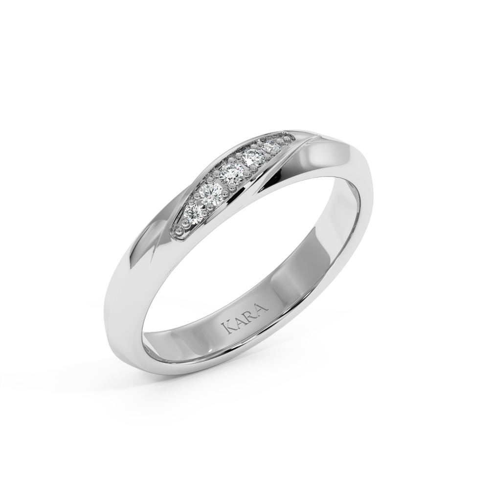 0.05ct diamond wedding rings