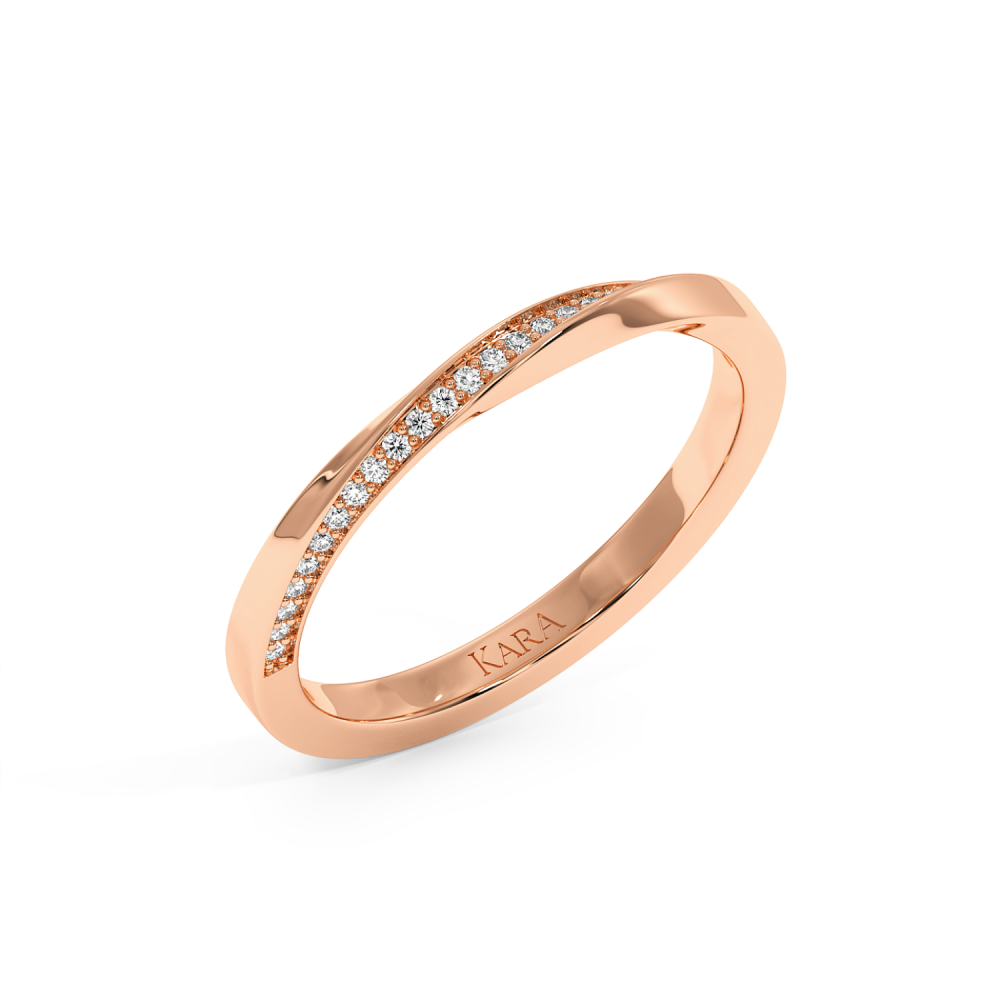 0.05ct diamond wedding rings