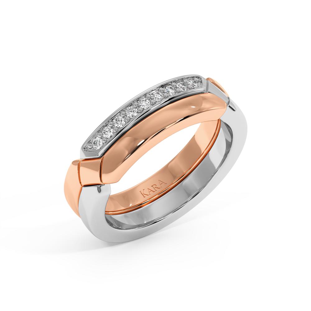 0.07ct diamond wedding rings