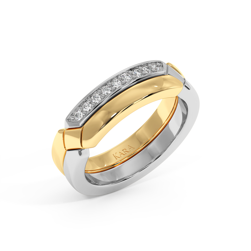 0.07ct diamond wedding rings