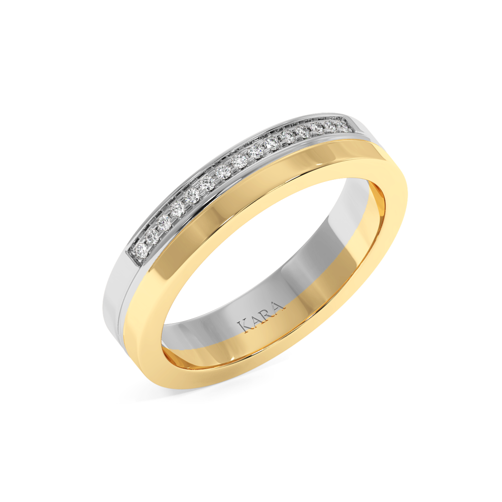 0.07ct diamond wedding rings