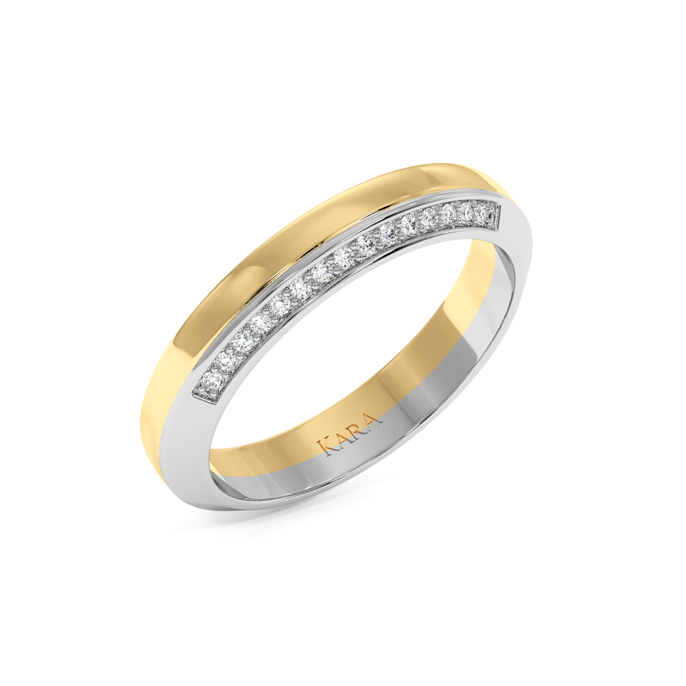 0.08ct diamond wedding rings