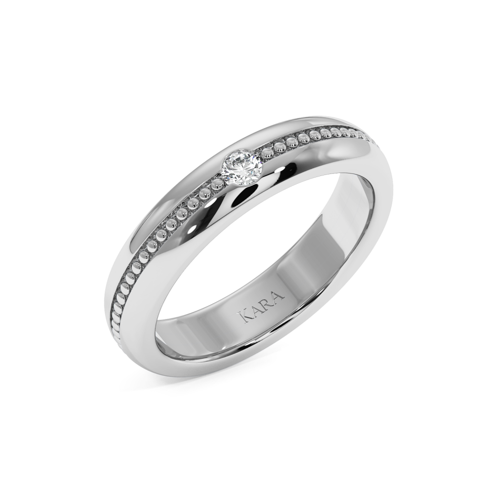 0.08ct diamond wedding rings