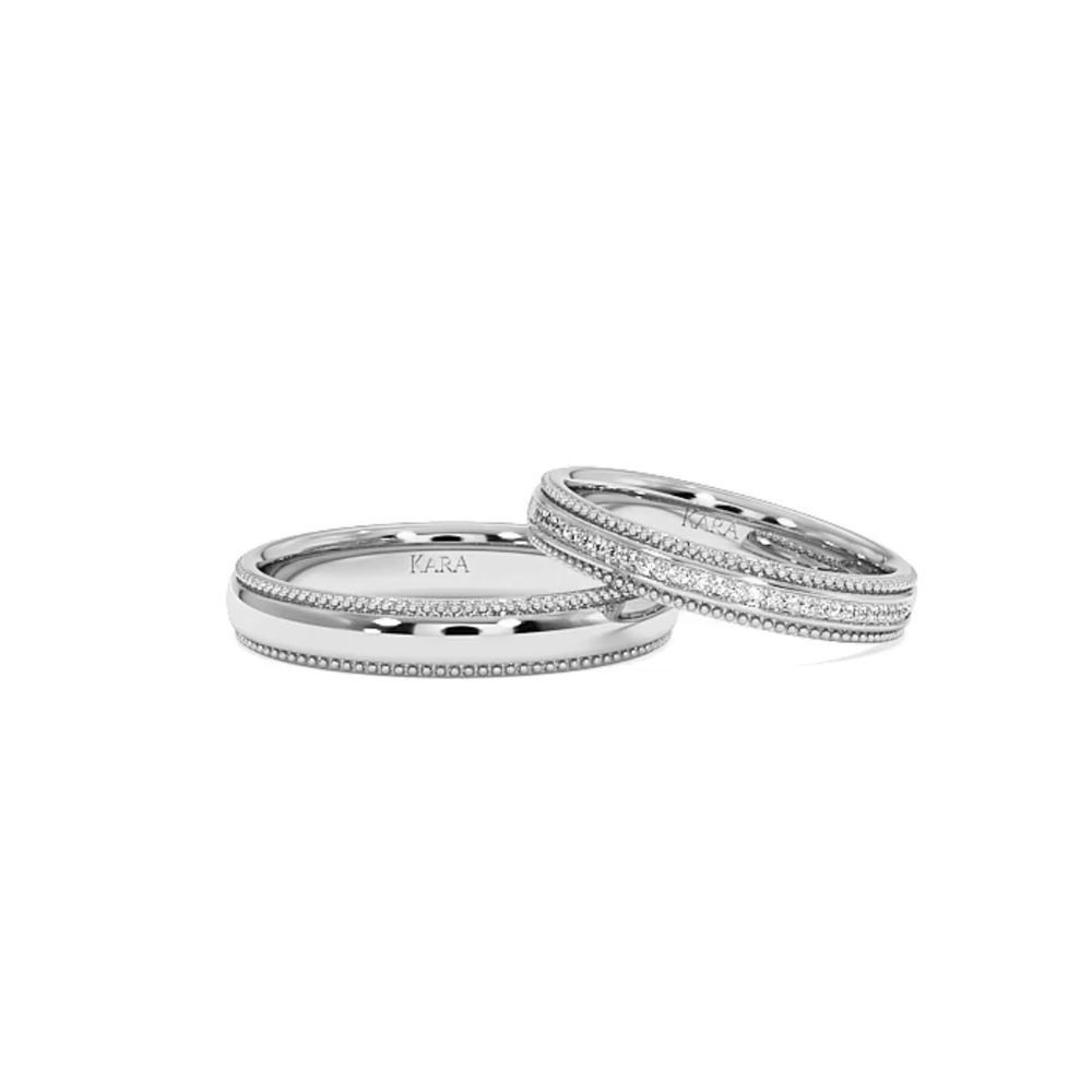 0.09ct diamond wedding rings