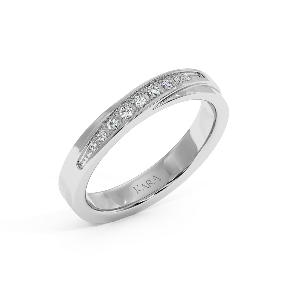 0.09ct diamond wedding rings
