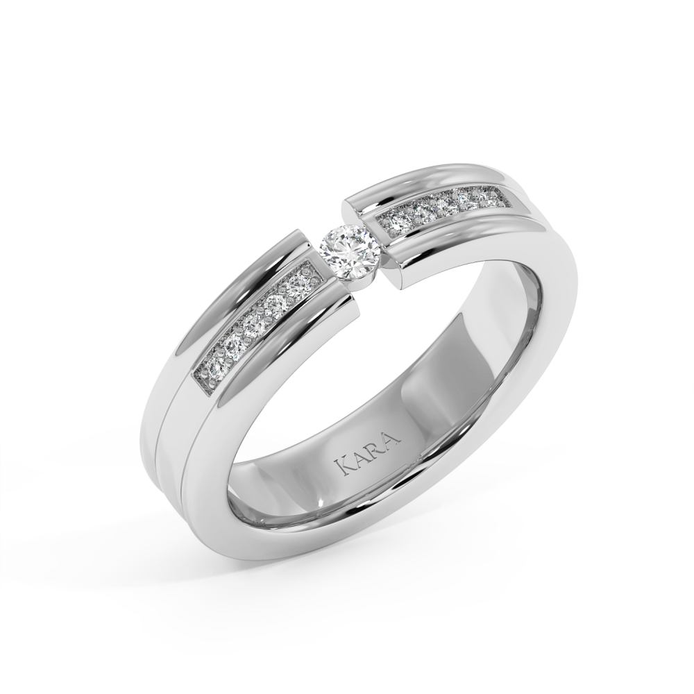 0.12 ct diamond wedding rings