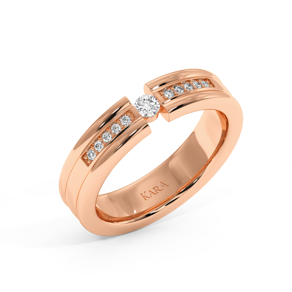 0.12 ct diamond wedding rings