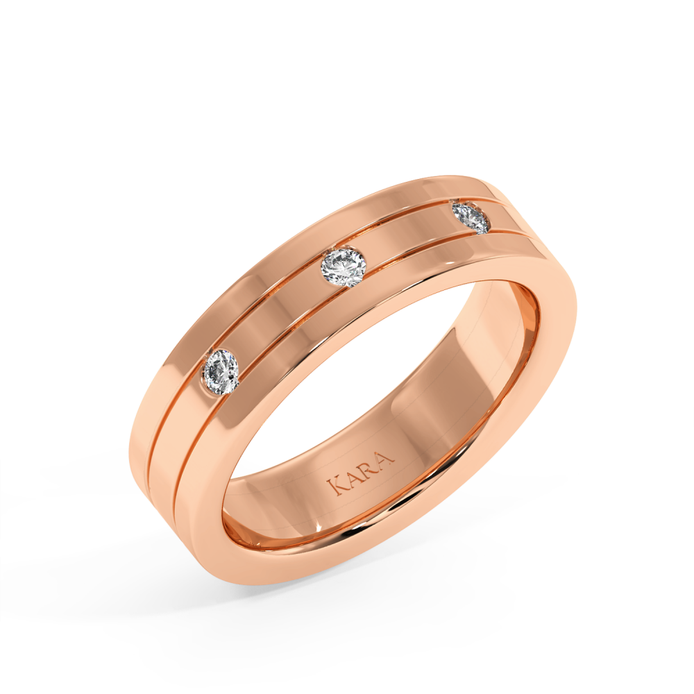 0.12ct diamond wedding rings