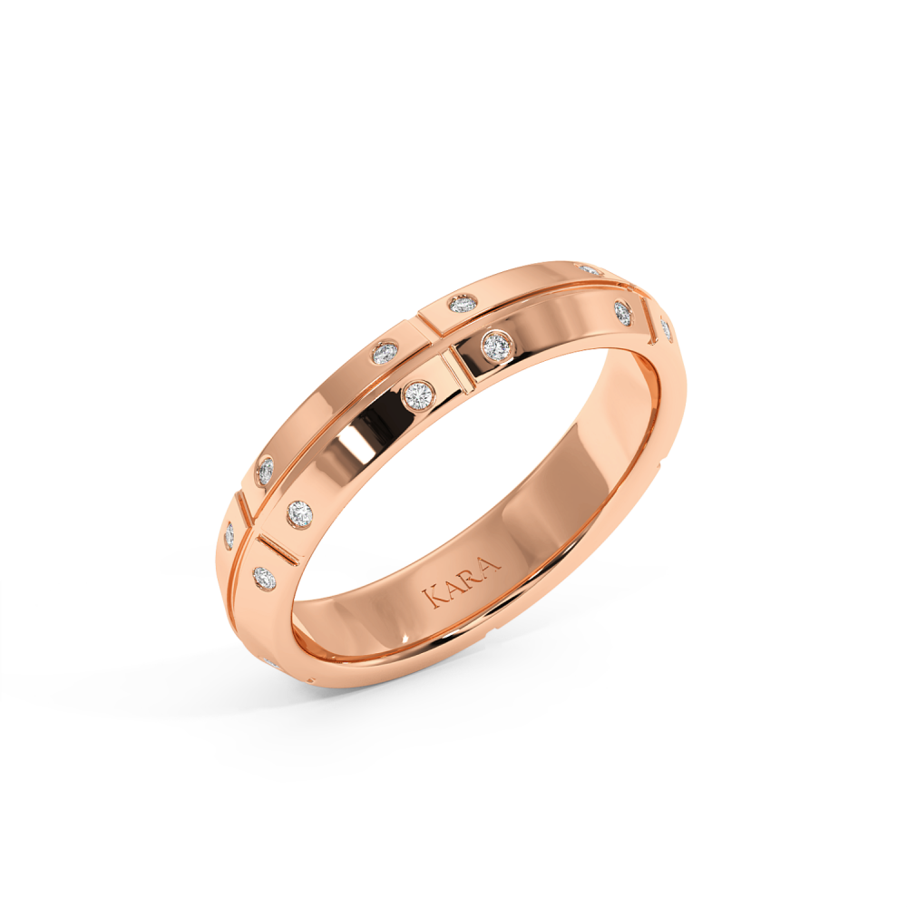 0.12ct diamond wedding rings