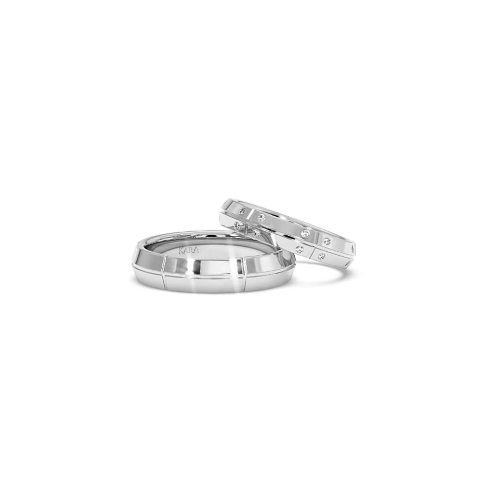0.12ct diamond wedding rings