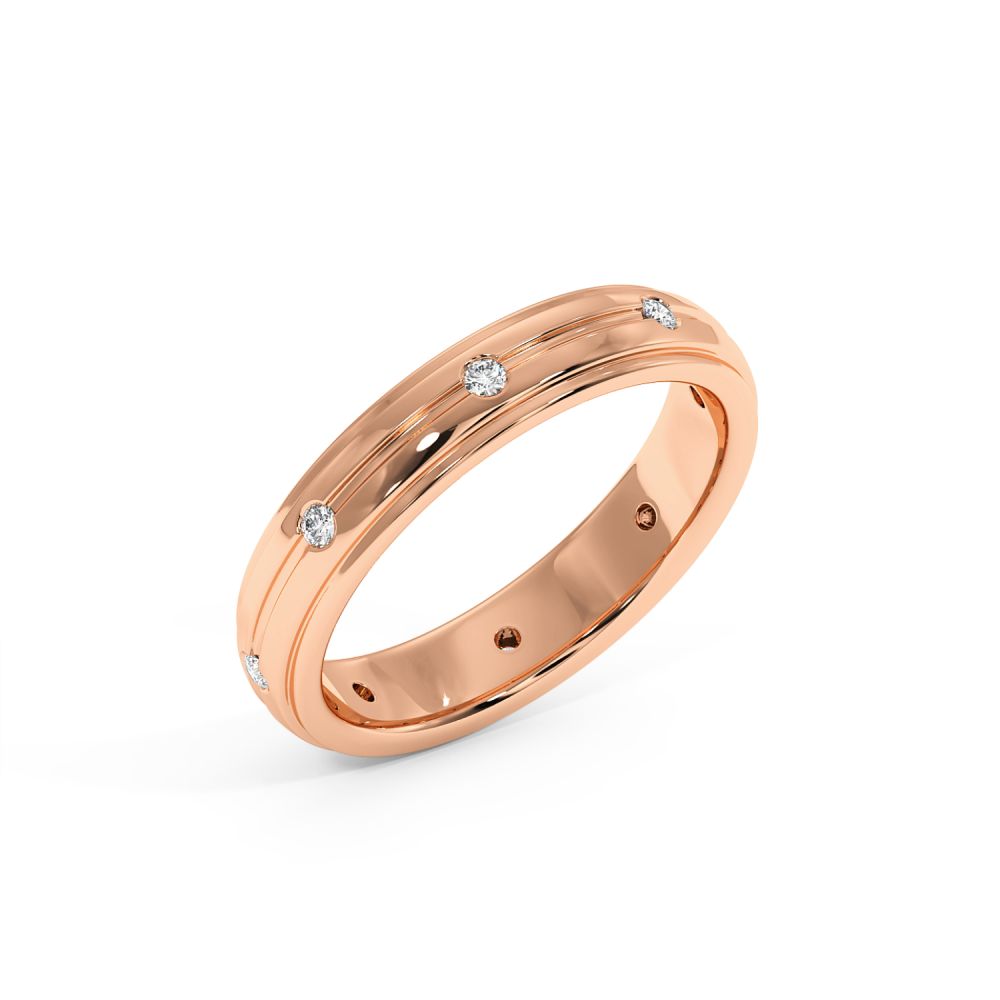 0.13ct diamond wedding rings