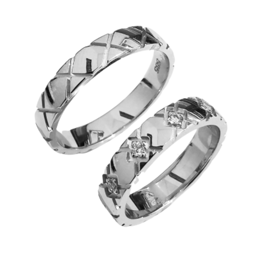 0.15 ct diamond wedding rings