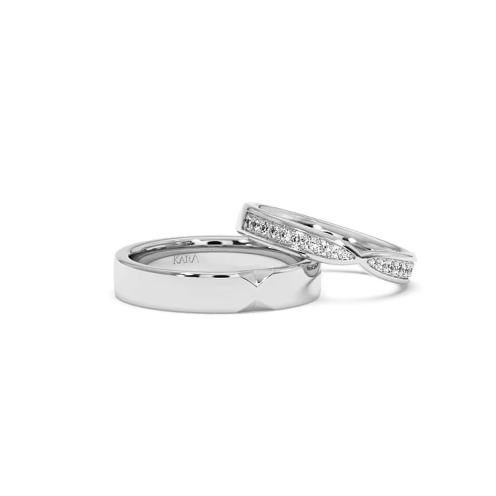 0.15ct diamond wedding rings