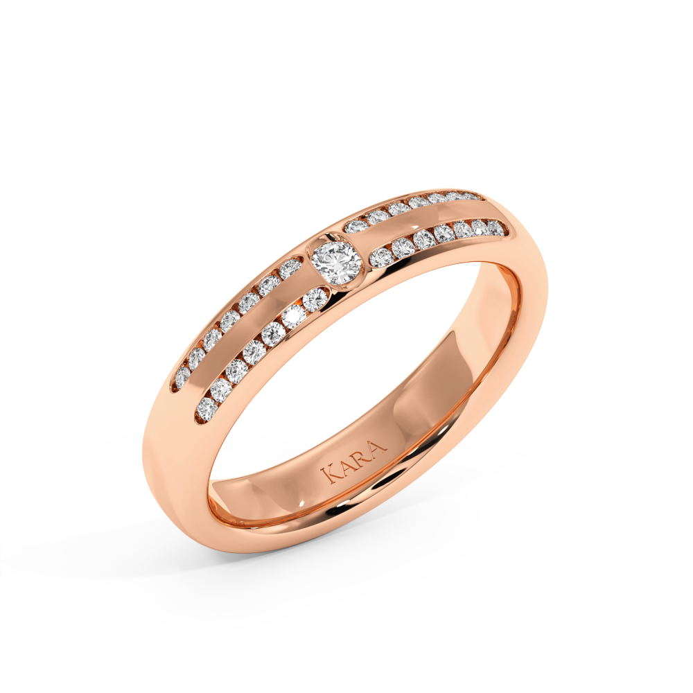 0.18 ct diamond wedding rings