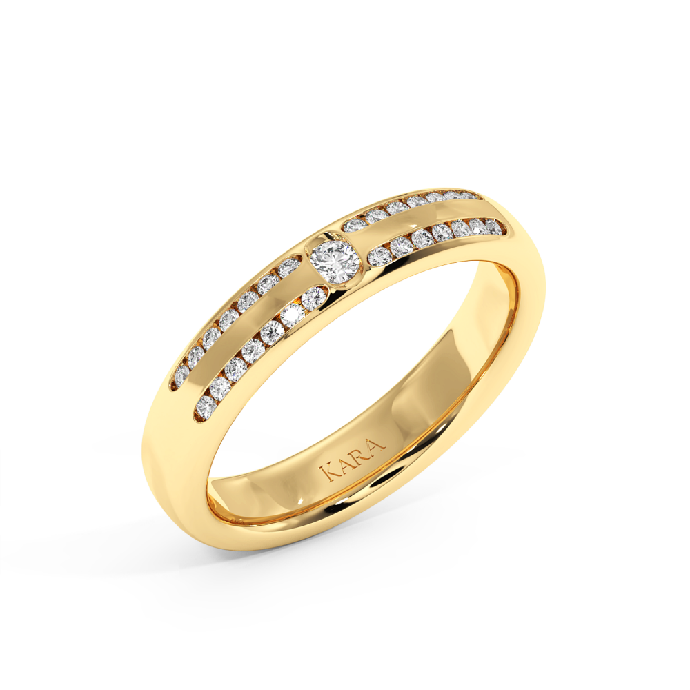 0.18 ct diamond wedding rings