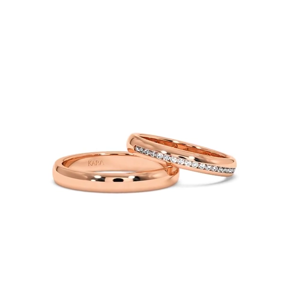 0.18ct diamond wedding rings