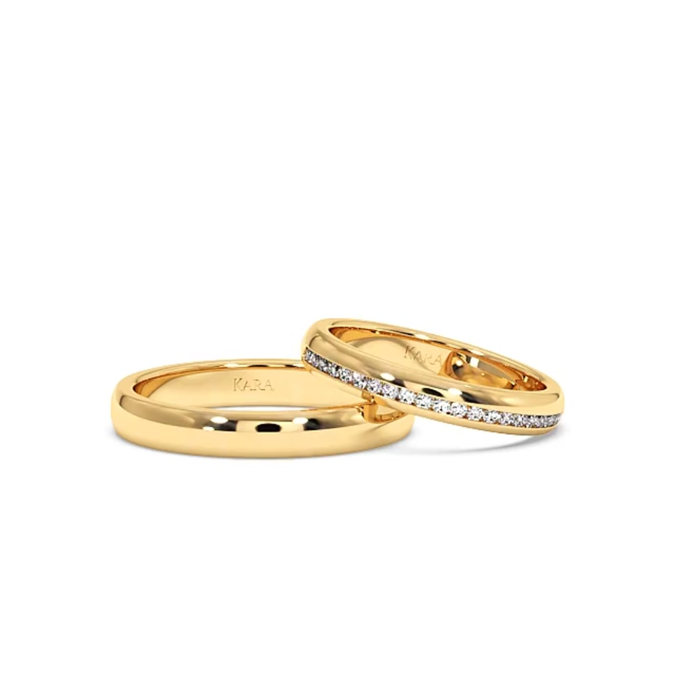 0.18ct diamond wedding rings