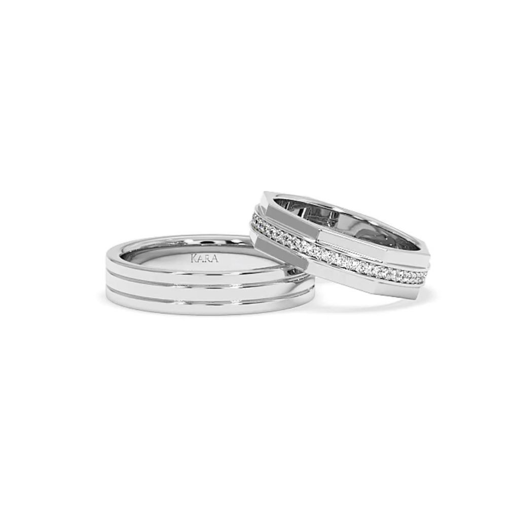 0.19ct diamond wedding rings