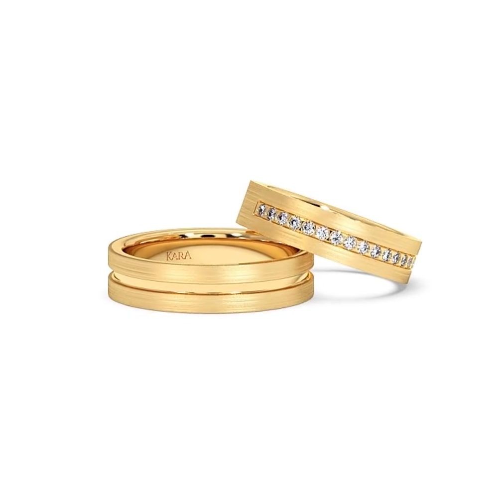 0.21ct diamond wedding rings