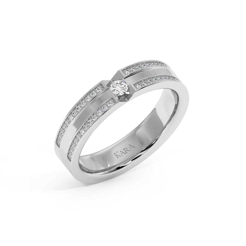 0.21ct diamond wedding rings