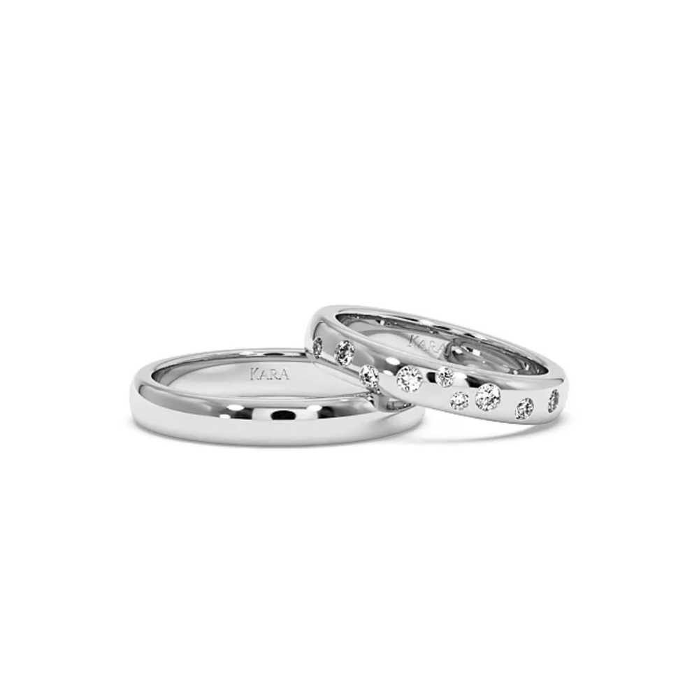 0.25 ct diamond wedding rings
