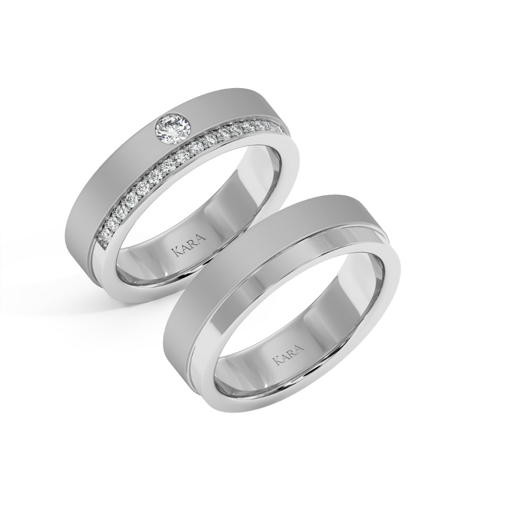0.26ct diamond wedding rings