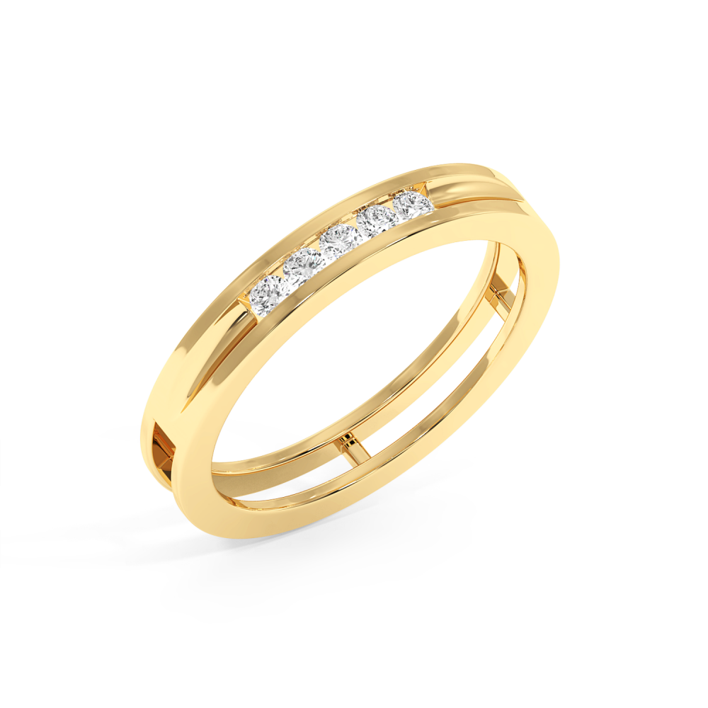 0.26ct diamond wedding rings