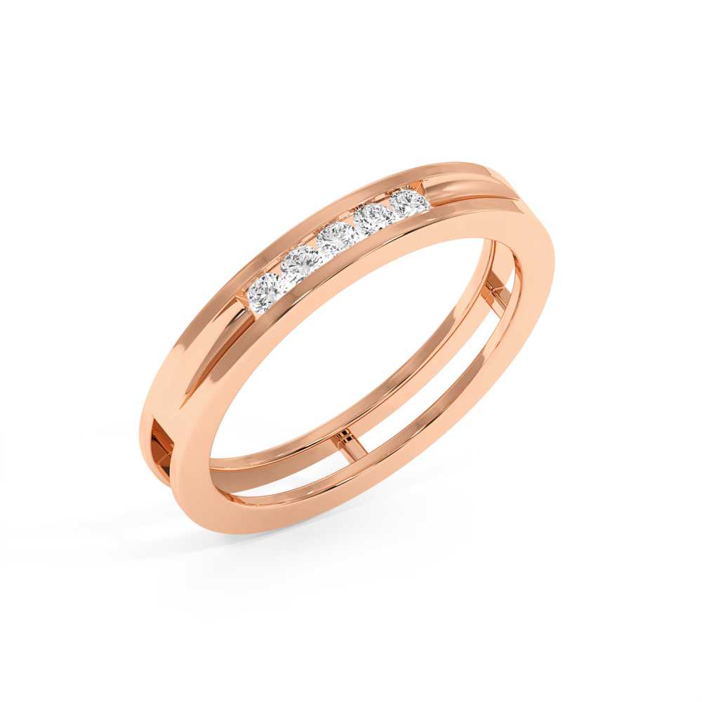 0.26ct diamond wedding rings