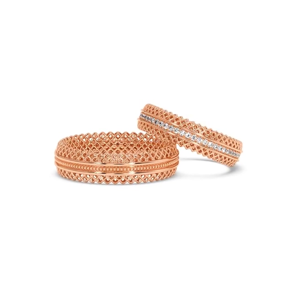 0.27ct diamond wedding rings